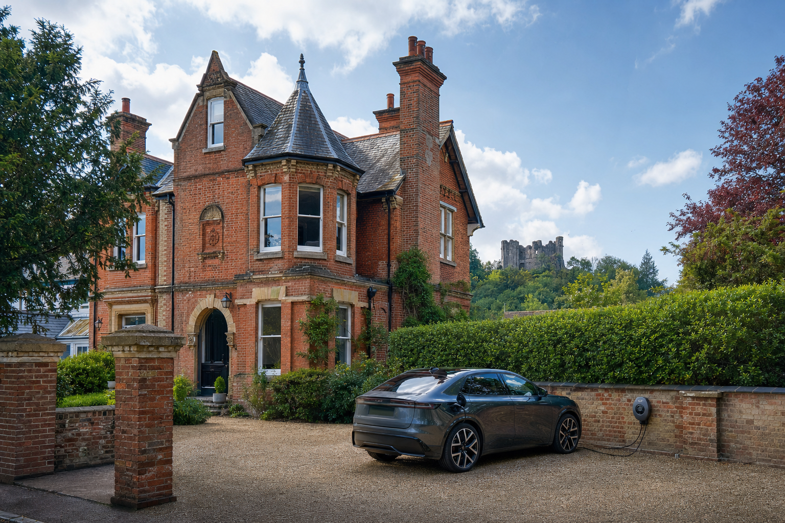 Smart EV charger with solar integration at a Berkhamsted home