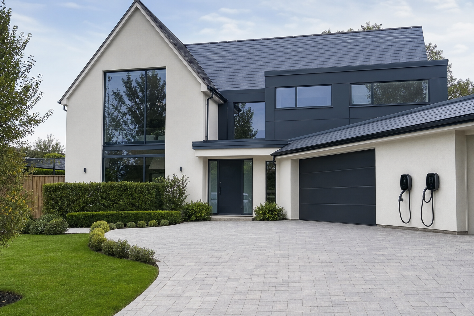 OZEV grant EV charger installed at a Bishop's Stortford property