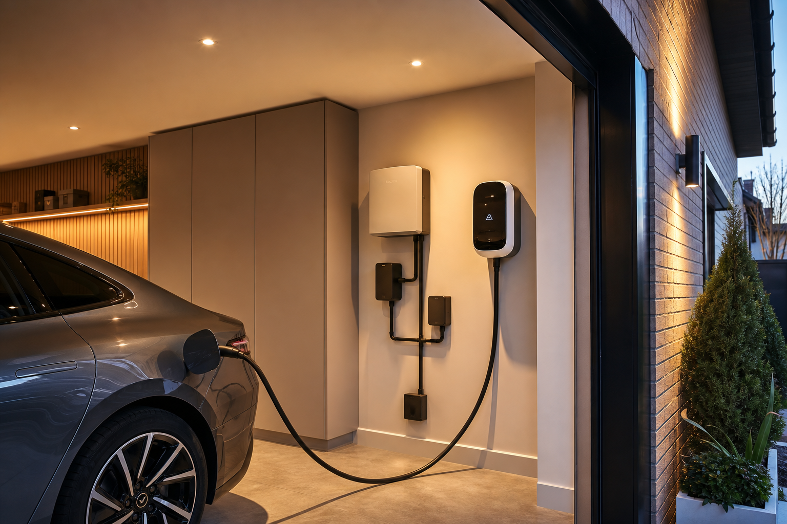 Commercial EV charging points installed at a Hertfordshire property
