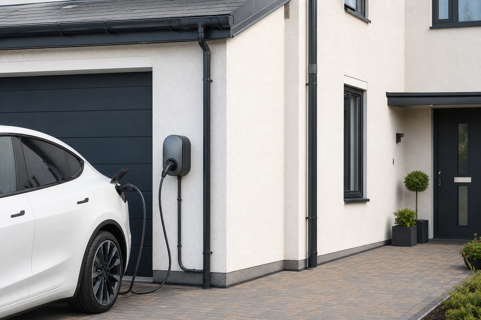 OZEV grant EV charger installation at a Hertfordshire home